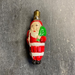 Vintage Figural Santa Bulb - Christmas Bulbs