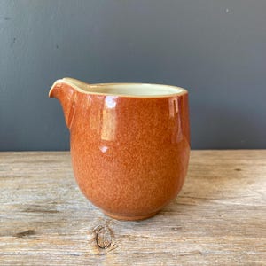 Denby Pitcher Fire Paprika - Stoneware Small Creamer England