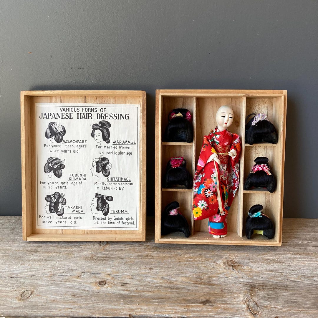 Poupée Hime Daruma Japonaise Vintage - Collection