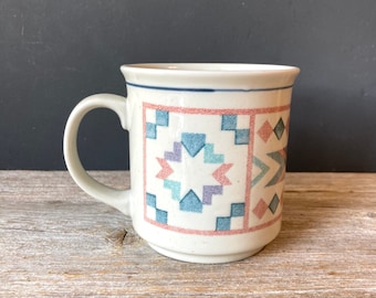 Vintage Otagiri Mug with Santa Fe Pattern  - Made in Japan