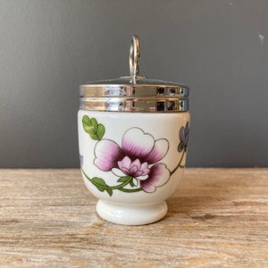 Small Vintage Porcelain Egg Coddler - Made in England - Evsham - Royal Worcester