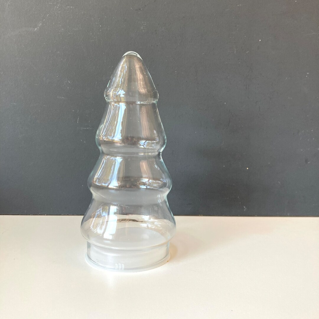 Glass Christmas Tree Jar Etsy