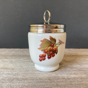 Large Vintage Porcelain Egg Coddler by Royal Worcester - Made in England
