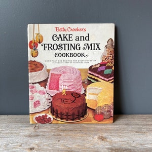Libro di torte e glasse di Betty Crocker del 1966 - Rilegato a spirale
