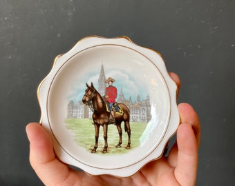 Vintage Canadian Mountie Decorative Plate - Made in England