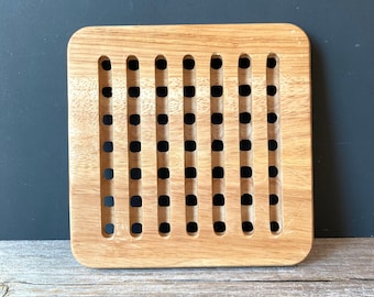 Mid Century Wood Trivet