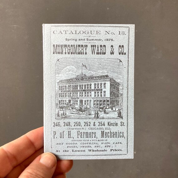 1875 Montgomery Wards Catalogue Etsy