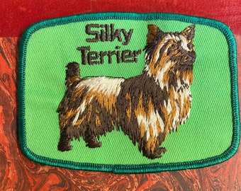 Vintage Silky Terrier Dog Patch