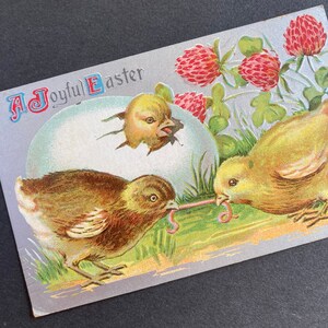 1900s Vintage Easter Postcard - Easter Postcard