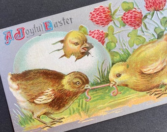 Carte postale de Pâques vintage des années 1900 - Carte postale de Pâques