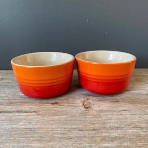 2 Le Creuset Ramekins Orange Ramekins image 5