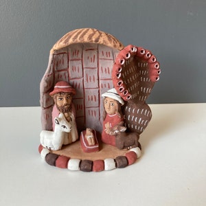 60s Mexico Nativity Creche Scene - Made in Mexico