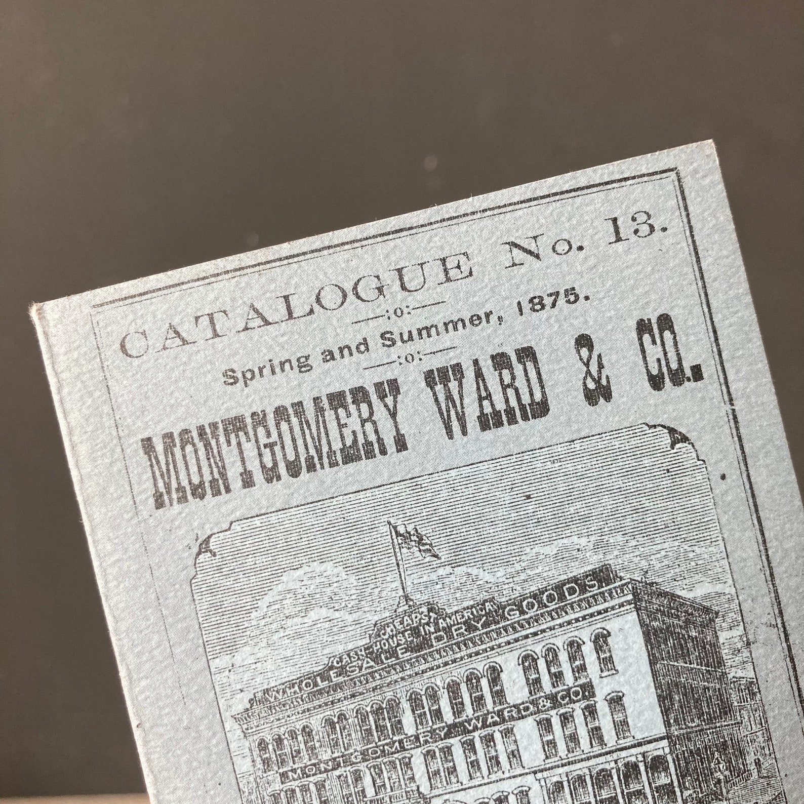 1875 Montgomery Wards Catalogue Etsy