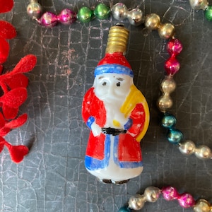 Vintage Figural Santa Bulb - Christmas Bulbs