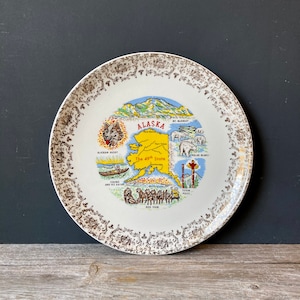 Souvenir Plate from Alaska