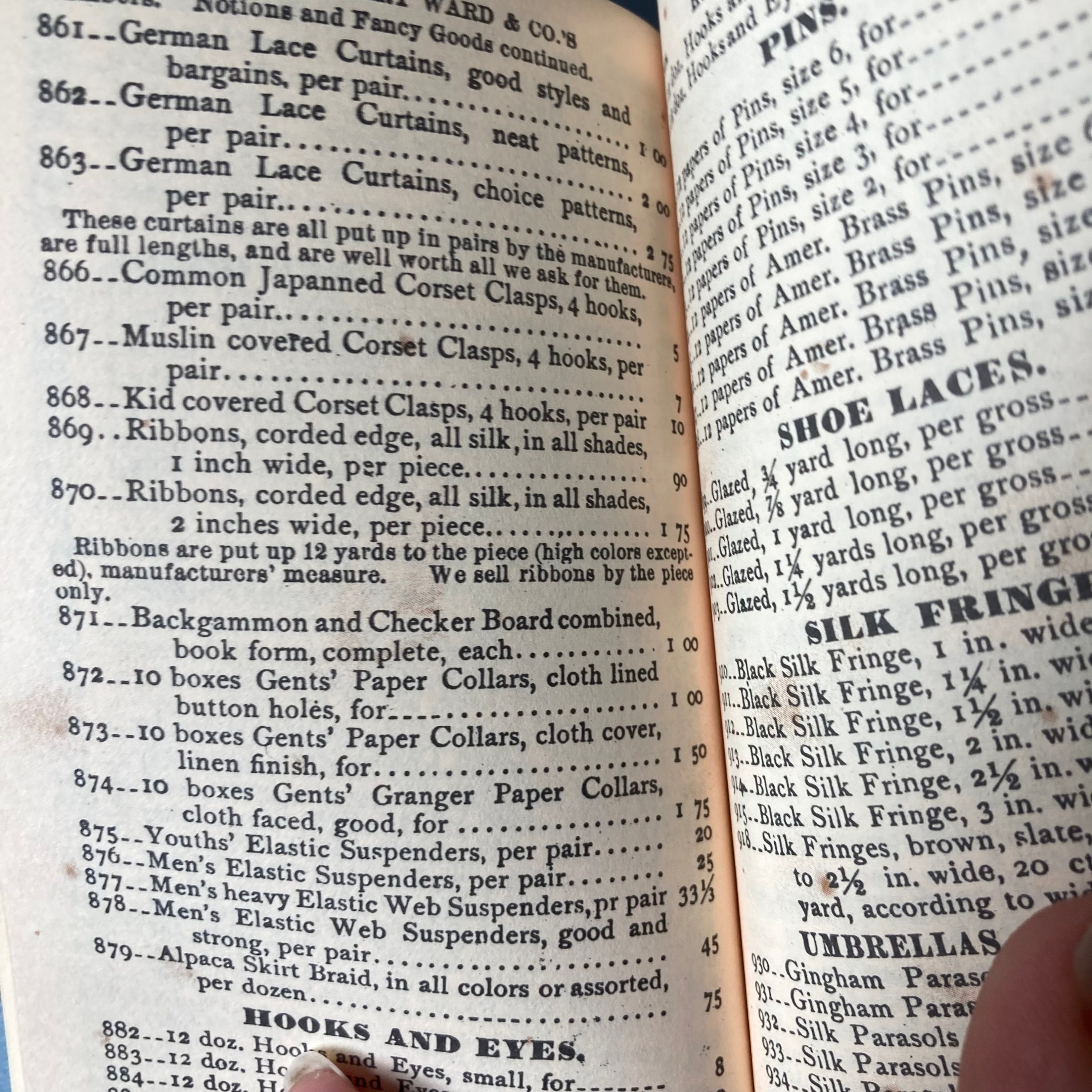 1875 Montgomery Wards Catalogue Etsy