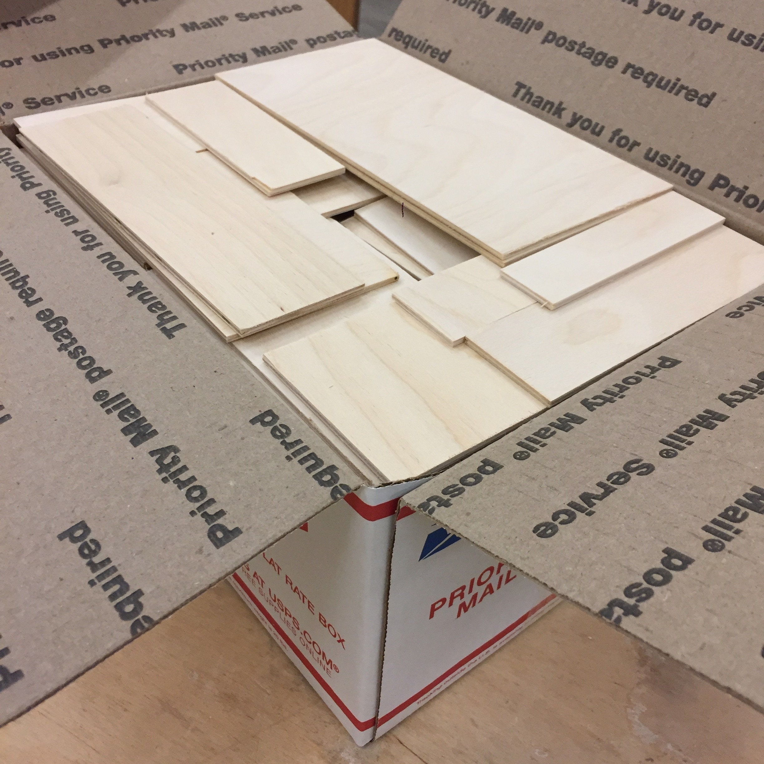 ON SALE! Gi-normous box of 1/4"  Baltic Birch pieces, perfect fo…