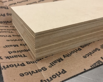 MDF - a dozen  4" x 6" x 1/8"  sheets