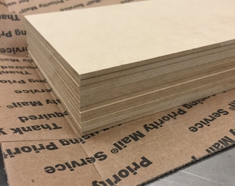 5" x 7" x 1/8"  MDF panels - 12 pieces