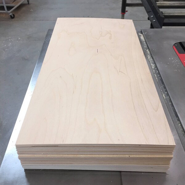 1/8" Baltic Birch plywood - 12 x 24" sheets - 22 per box