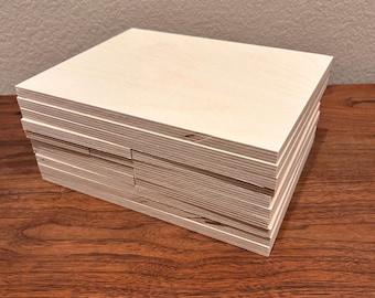 Baltic Birch Plywood Sheets – 8.5 x 11, 1/2 Inch, Crafting Supplies