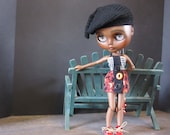 Blythe Halloween Mini Party Boo Button Dress Ready 2 Ship