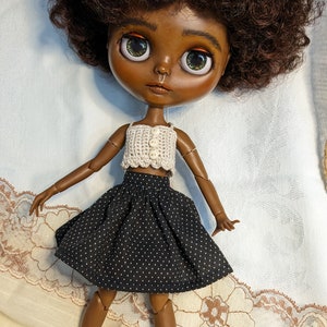 Blythe Doll Black Skirt - 4 styles to choose from - Ready to ship