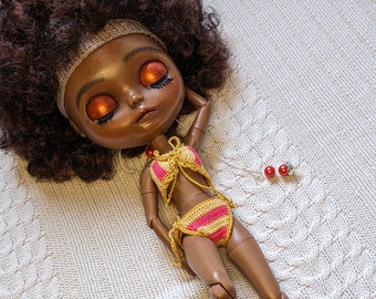 Blythe Doll Crochet Set - häkeln Badeanzug - 2-teiliges Set OOAK bereit zu versenden wählen Sie Ihr Set