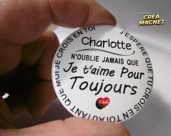 Magnet avec prenom personnalisable