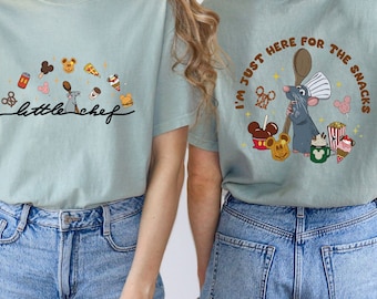 Little Chef Remy Comfort Colors Shirt, Funny Ratatouille Chef Sweatshirt, Just Here For The Snack T-Shirt, Pixar Ratatouille Tee, Remy Gift