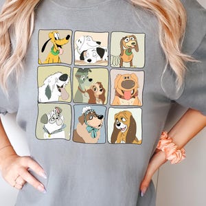 Chemise pour chiens Disney Comfort Colors, T-shirt pour amoureux des chiens, T-shirt pour chiens Disneyland, Sweat-shirt pour chien mignon Disney, Cadeau chien drôle, Dug, Pluto, T-shirt Nana