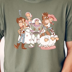 Comfort Colors Toy Story Land Shirt, Disney Pixar Sweatshirt, Disney Gift, Woody Jessie Buzz Lightyear TShirt, You&#39;ve Got A Friend In Me Tee