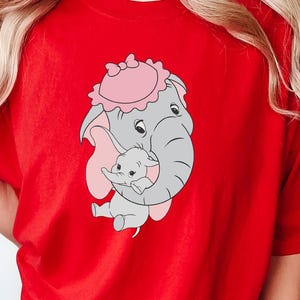 Comfort Colors Disney Mrs Jumbo and Dumbo Shirt, Dumbo and Mom T-Shirt, Disney Mother&#39;s Day Gift, Elephant Dumbo Sweatshirt, Cute Mommy Tee