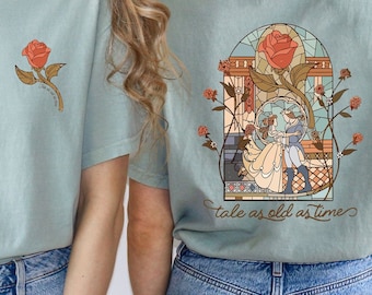 Tale As Old As Time Comfort Colors T-Shirt, Disney Princess Belle Shirt, Beauty and the Beast Sweatshirt, Disney Gift, Princess Belle Tee
