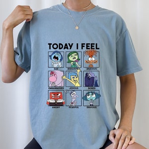 Comfort Colors Today I Feel Shirt, Inside Out Characters T-Shirt , Inside Out Family Tee, Inside Out 2 Sweatshirt, Inside Out Matching Gift