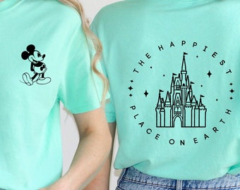 The Happiest Place One Earth Shirt, Comfort Colors Magical Castle Sweatshirt, Mickey Castle Tee, Disney Trip Gift, Magical Kingdom T-Shirt