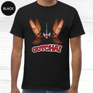 Fun Hawks Cartoon Character Men T Shirt, Sky Raiders Design Illustration Tee, Hawks Shirt, Funny Cartoon Art Tshirt, Cool Gift Idea for Men