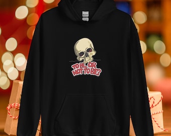 Unisex Skull Hoodie, Gothic Skull Illustration, Skull Lovers Gift, Streetwear Hoodie, Shakespeare Skull Hoodie, Skull and Quote Hoodie