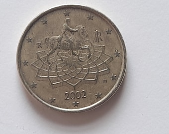 50 EURO CENT zeldzaam Italië 2002