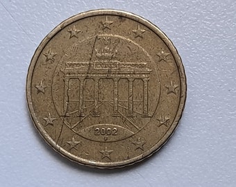 Sammlungsmünze 50 Cent EURO 2002 aus Deutschland