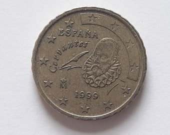 Seltene Münze 10 Cent Spanien 1999