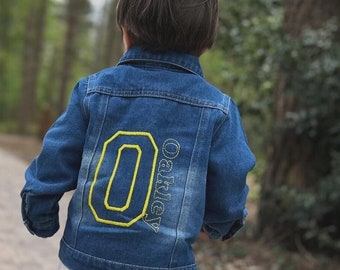Children’s personalised denim jacket