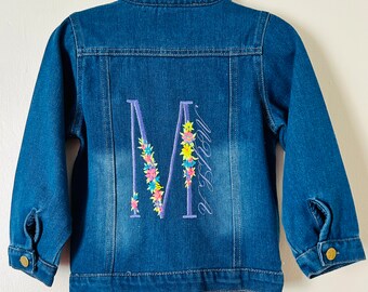 Children’s personalised denim jacket