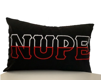 Kappa Alpha Psi Pillow: Embroidered NUPE Fraternity Lumbar Pillow (Insert Included)
