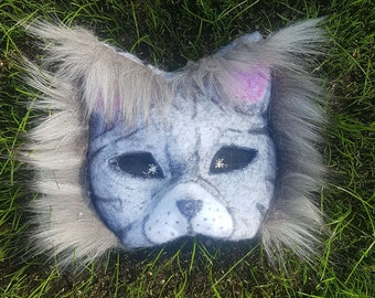 Therian gray cat mask/gear