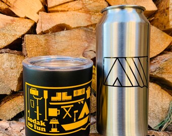 South Dakota Camping Set - SoDak So Fun Coffee Mug and Camp SoDak Pint Beer Set - Drink Set - South Dakota Travel Mug Set by Oh Geez! Design