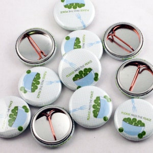 Please Pass the Peace - One Inch Pinback Button