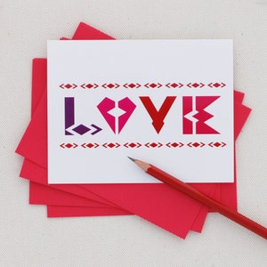 Valentijnskaart - Liefde - Moderne Valentijn door Oh Geez Design