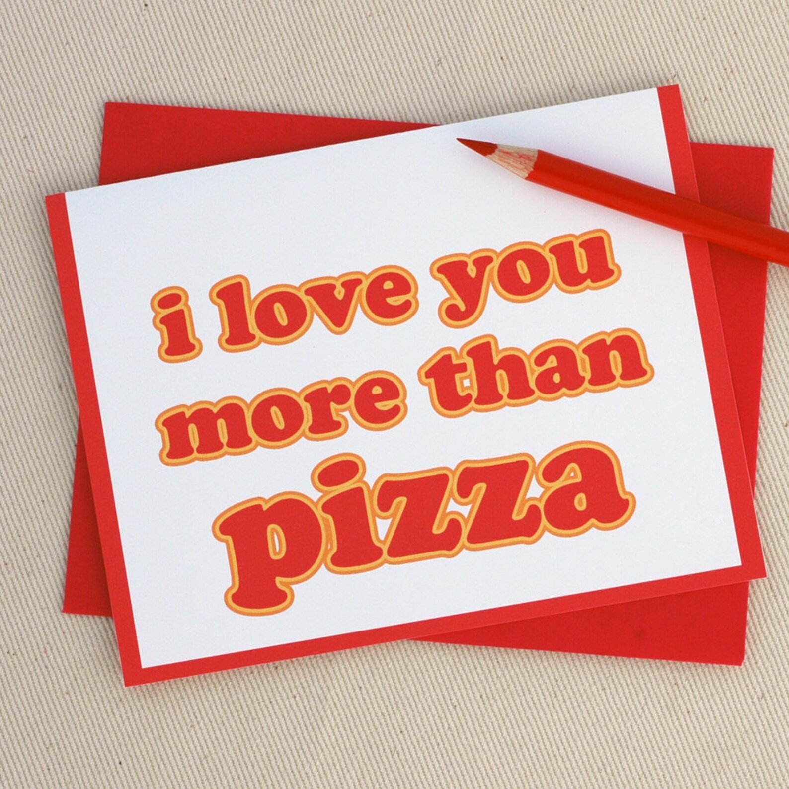 Pizza Card Kids Pizza Valentine I Love You More Than Pizza Etsy