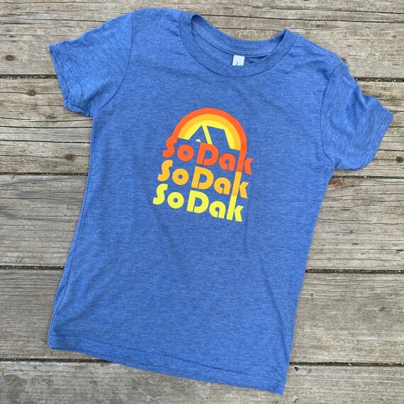 Kids Sodak Retro Tee Youth South Dakota Retro Camping - Etsy Norway